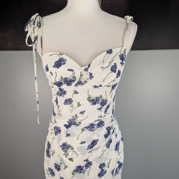 Reformation Floral Bustier Dress - Picture 1 of 11